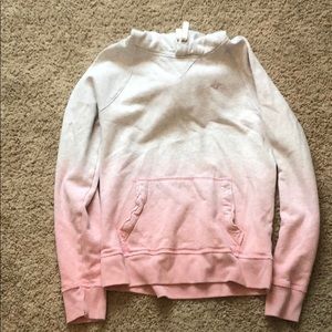 Pink and white ombré sweatshirt